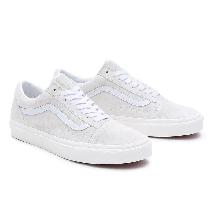 Vans Classics Men Pig Suede Old Skool Shoes White