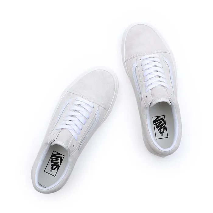Vans Classics Men Pig Suede Old Skool Shoes White