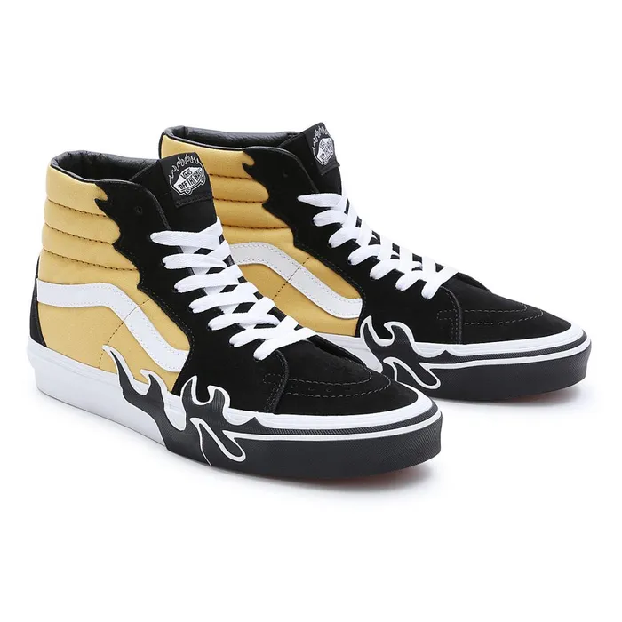 Vans Classics Men Sk8Hi Flame Shoes Black