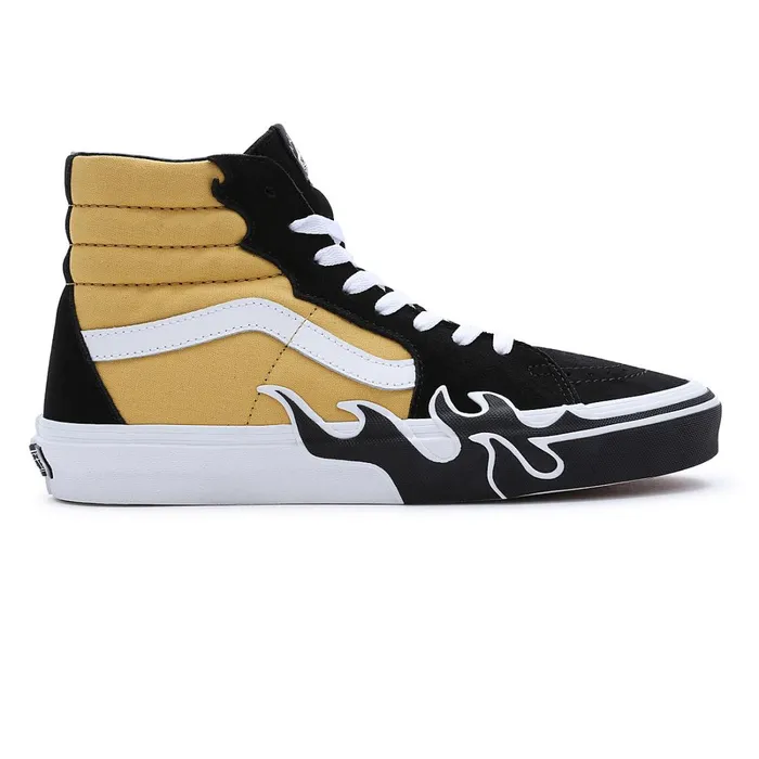 Vans Classics Men Sk8Hi Flame Shoes Black