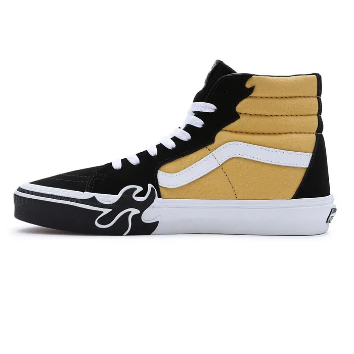 Vans Classics Men Sk8Hi Flame Shoes Black