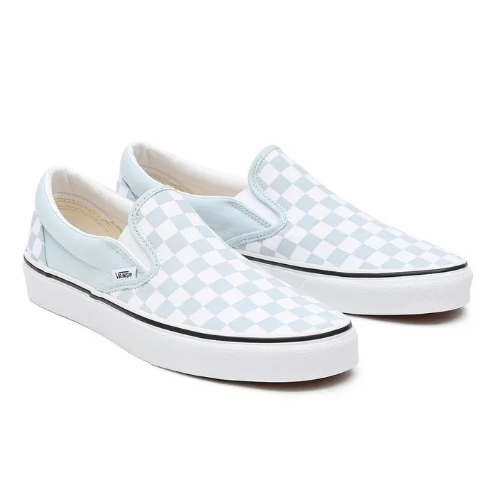 Vans Classics Women Checkerboard Classic SlipOn Shoes Blue