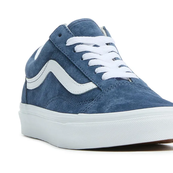 Vans Classics Women Old Skool Pig Suede Shoes Blue