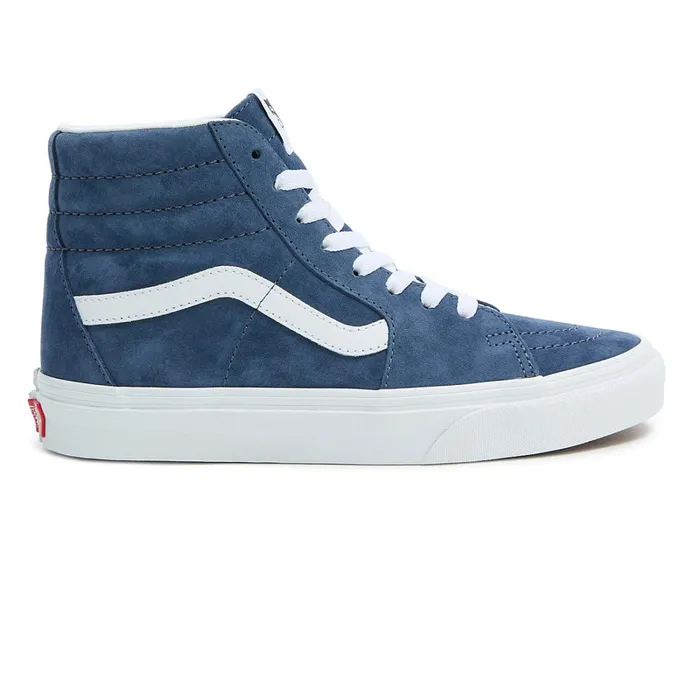 Vans Classics Women Sk8Hi Pig Suede Shoes Blue