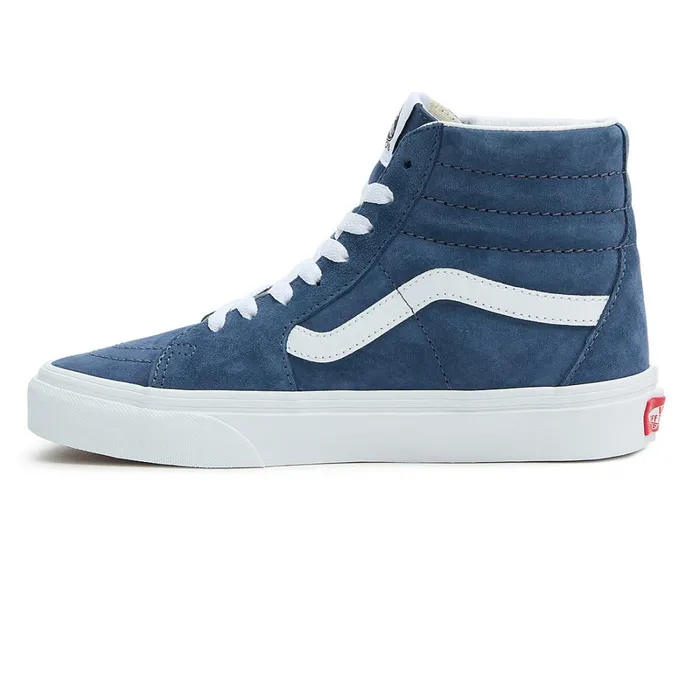 Vans Classics Women Sk8Hi Pig Suede Shoes Blue