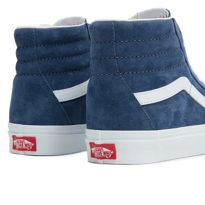 Vans Classics Women Sk8Hi Pig Suede Shoes Blue