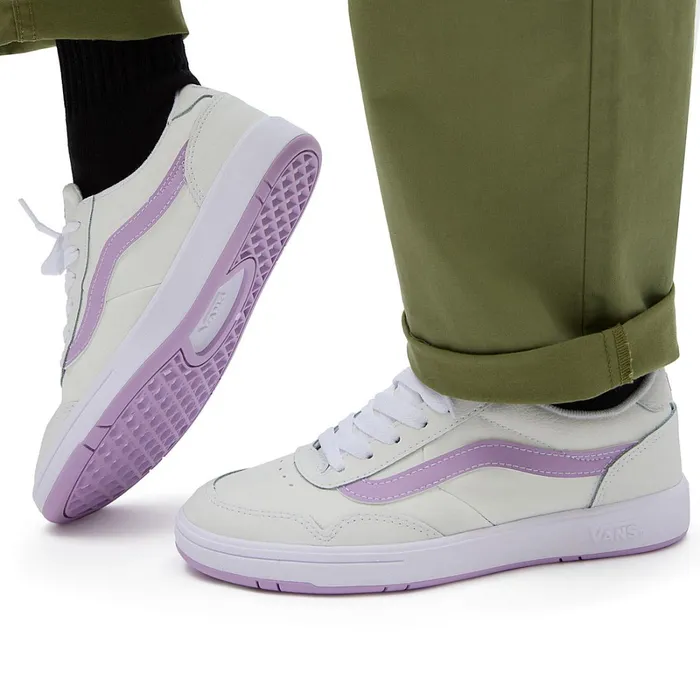 Vans Comfycush Shoes WomenMen Leather Cruze Too ComfyCush Shoes White