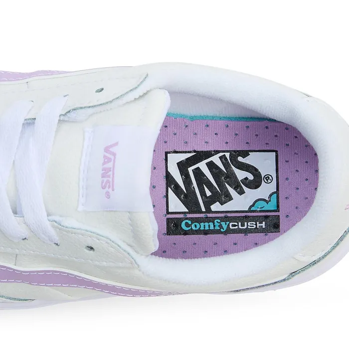 Vans Comfycush Shoes WomenMen Leather Cruze Too ComfyCush Shoes White
