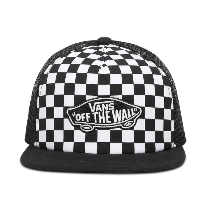 Vans Hats and Beanies Kids Classic Patch Trucker Plus Hat 814 Years Black White