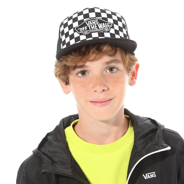 Vans Hats and Beanies Kids Classic Patch Trucker Plus Hat 814 Years Black White