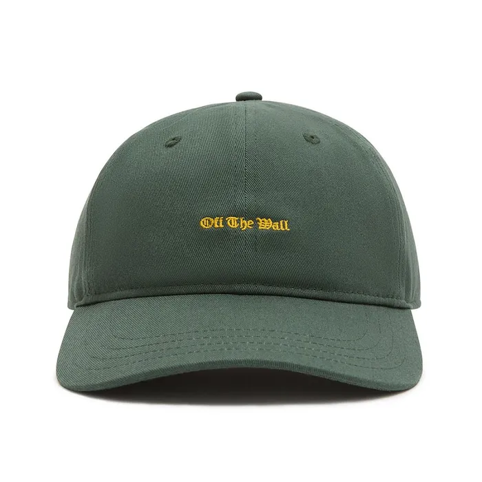 Vans Hats and Beanies Men Off The Wall Curved Bill Jockey Hat Green