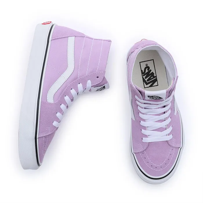 Vans HiTop Shoes Men Color Theory Sk8Hi Tapered Shoes Purple