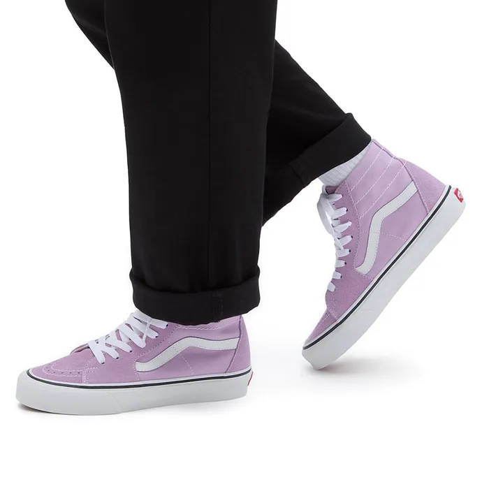 Vans HiTop Shoes Men Color Theory Sk8Hi Tapered Shoes Purple