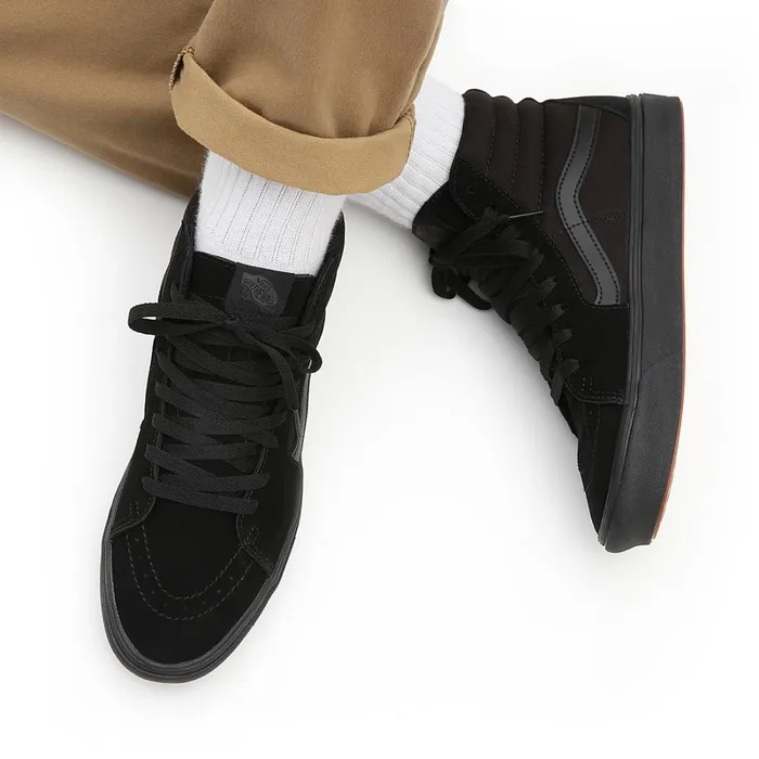 Vans HiTop Shoes Women Comfycush Sk8Hi Shoes Black
