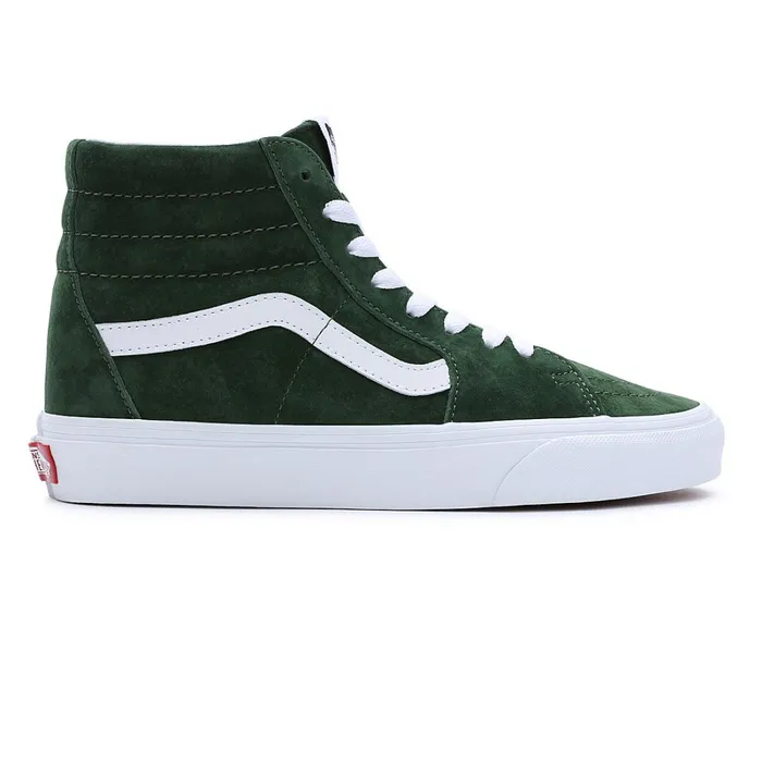Vans HiTop Shoes Women Pig Suede Sk8Hi Shoes Green