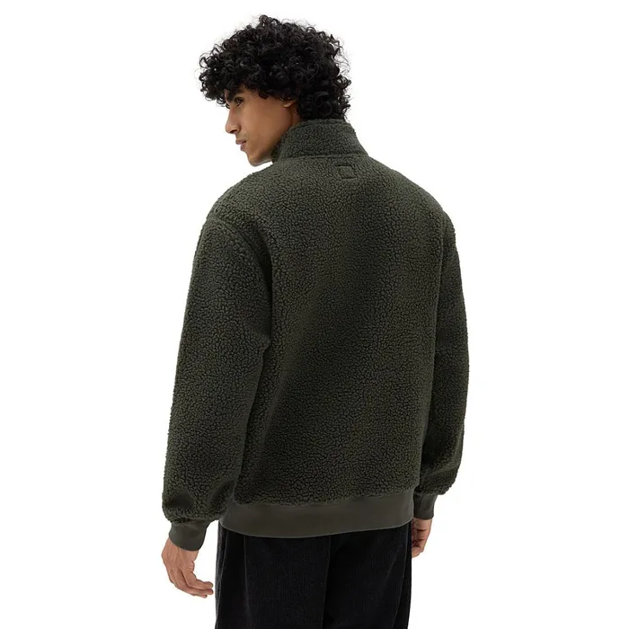 Vans Hoodies and Sweatshirts Men Martin Sherpa Q Zip Sherpa Fleece Green