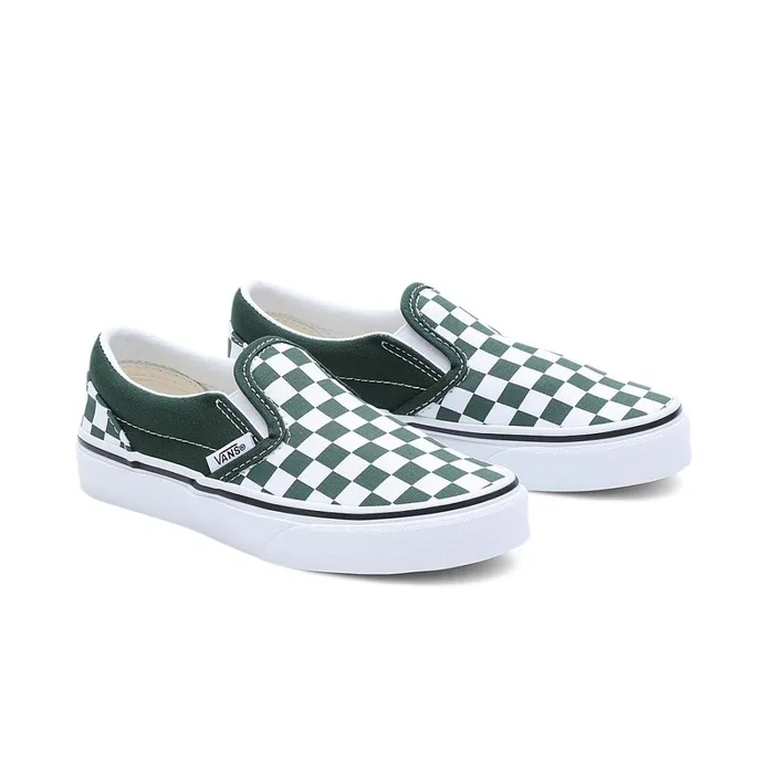 Vans Kids Shoes 48 Years Kids Checkerboard Classic SlipOn Shoes 48 Years Green