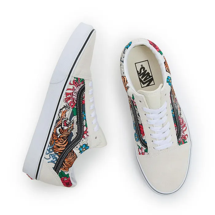 Vans Lowtop Shoes Men Old Skool Tiger Floral Shoes Multicolour