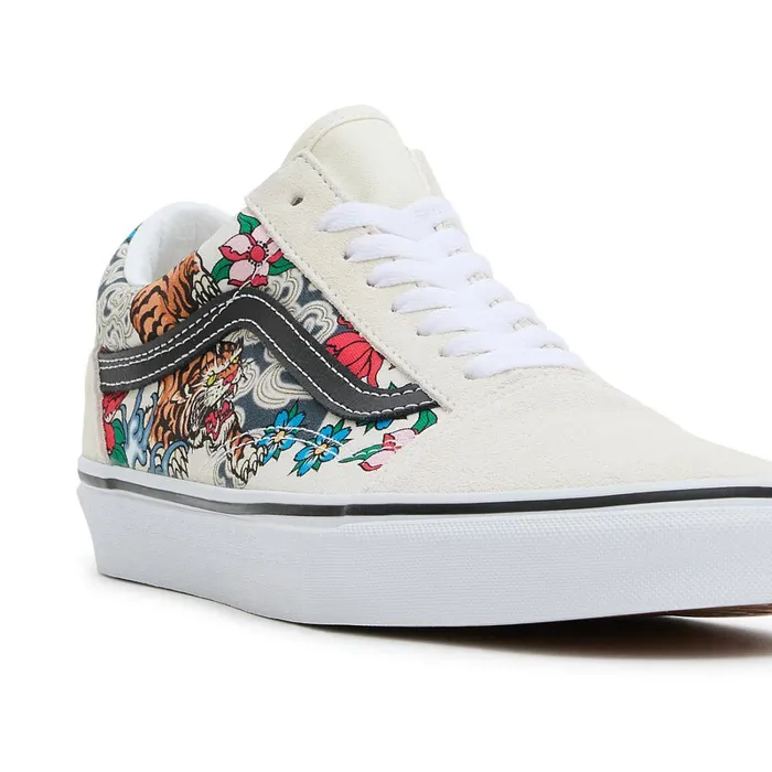 Vans Lowtop Shoes Men Old Skool Tiger Floral Shoes Multicolour