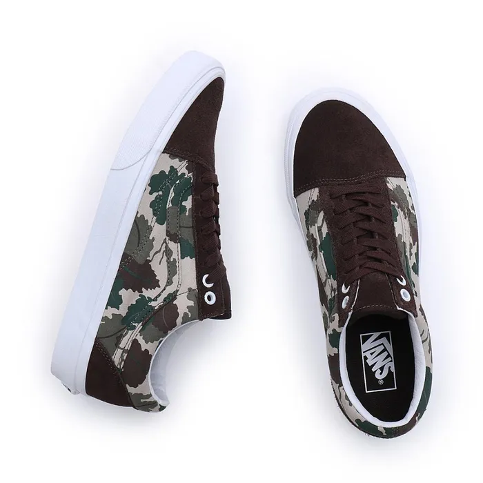 Vans Lowtop Shoes Women Mitchell Camo Old Skool Shoes Multicolour