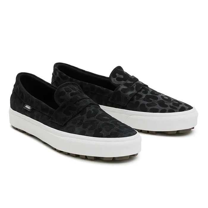 Vans Lowtop Shoes Women Style 53 Embossed Suede Shoes Black