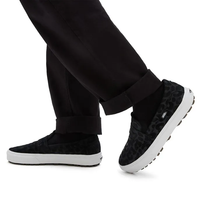 Vans Lowtop Shoes Women Style 53 Embossed Suede Shoes Black