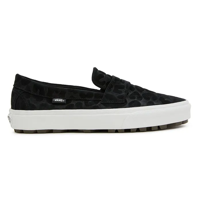 Vans Lowtop Shoes Women Style 53 Embossed Suede Shoes Black