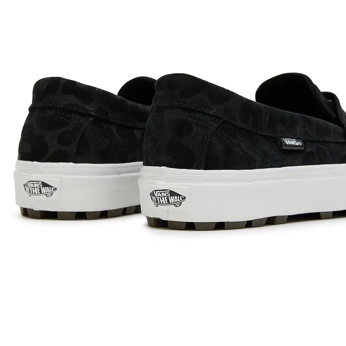 Vans Lowtop Shoes Women Style 53 Embossed Suede Shoes Black