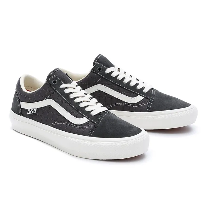 Vans Skate Shoes Men Quilted Skate Old Skool Shoes Grey