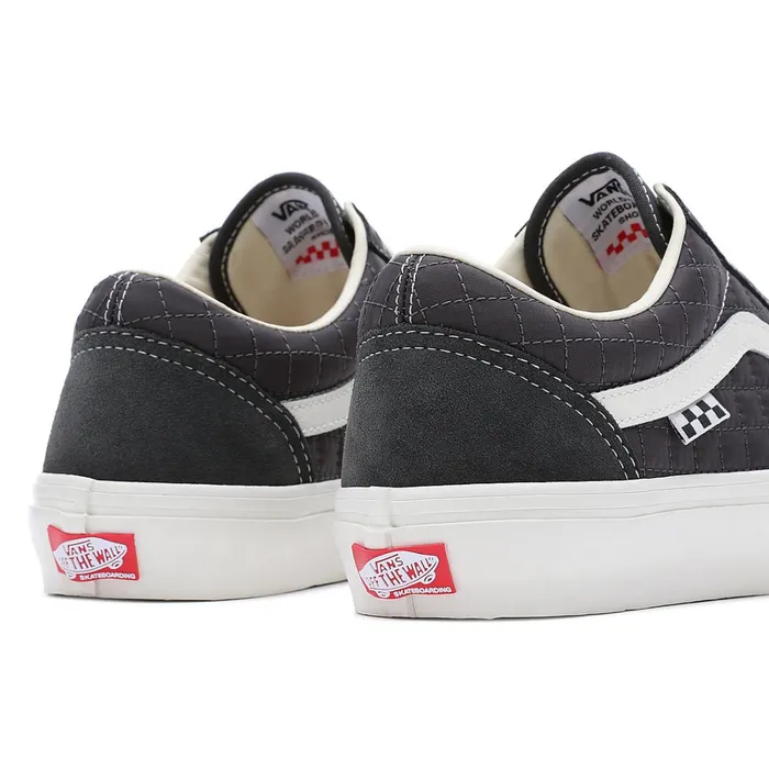Vans Skate Shoes Men Quilted Skate Old Skool Shoes Grey