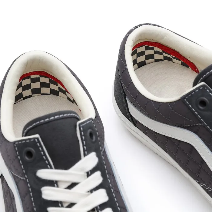 Vans Skate Shoes Men Quilted Skate Old Skool Shoes Grey