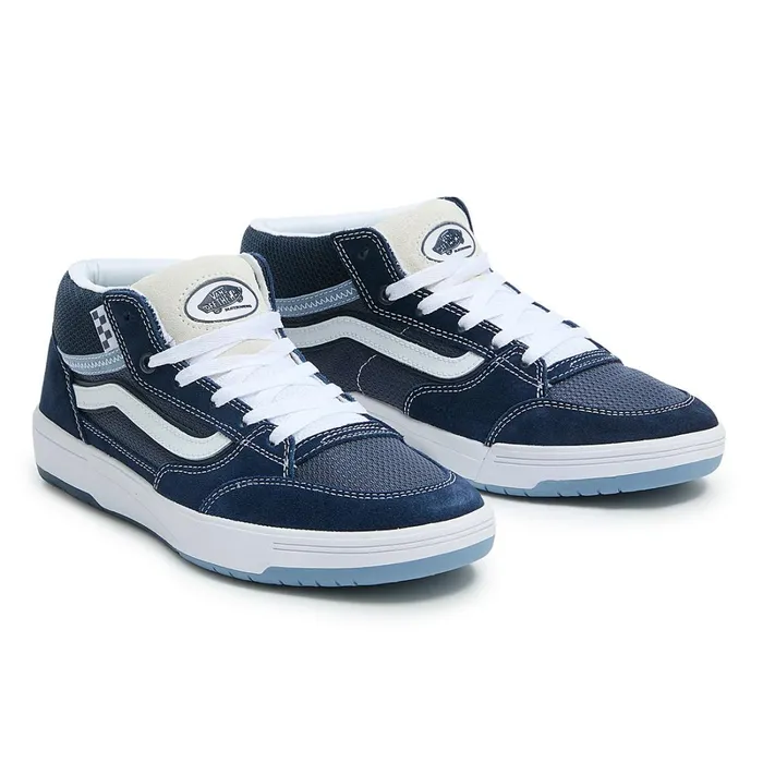 Vans Skate Shoes Men Zahba Mid Shoes Blue