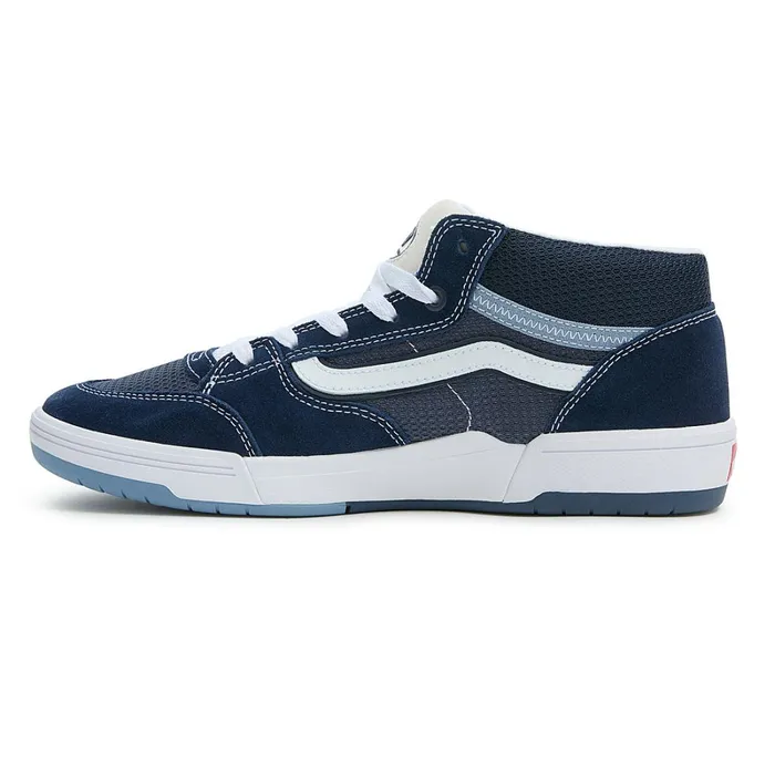 Vans Skate Shoes Men Zahba Mid Shoes Blue