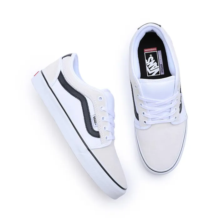 Vans Skate Shoes Women Chukka Low Sidestripe Shoes White