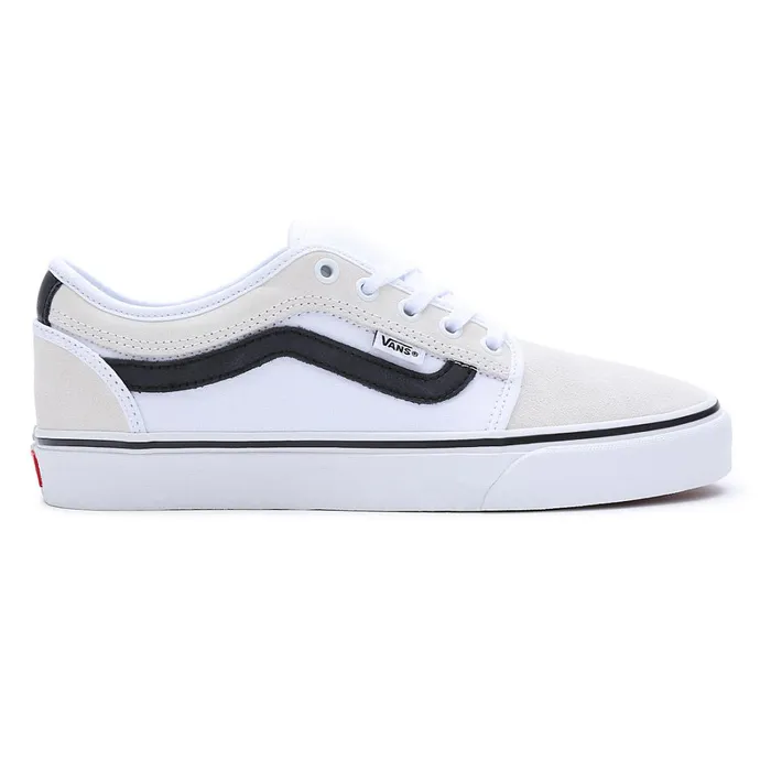 Vans Skate Shoes Women Chukka Low Sidestripe Shoes White