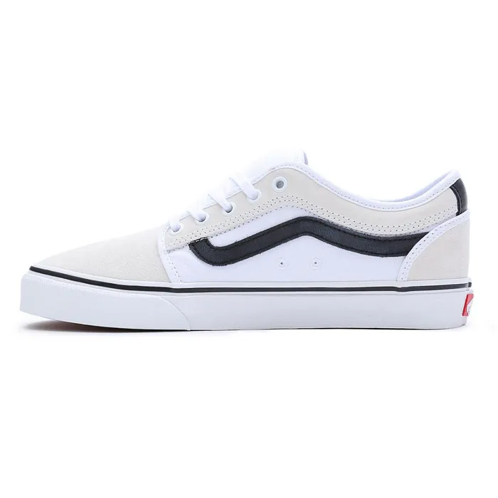 Vans Skate Shoes Women Chukka Low Sidestripe Shoes White
