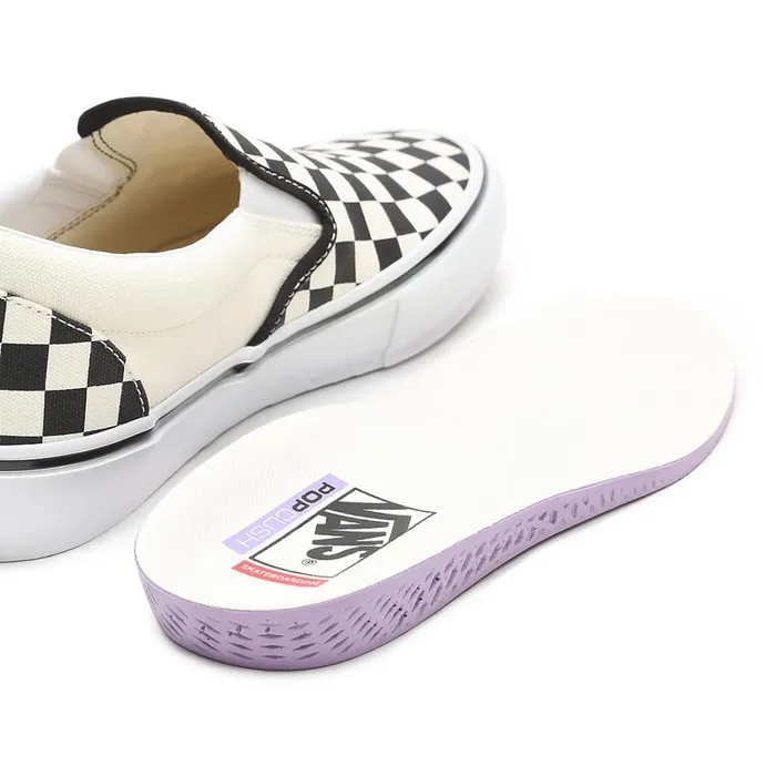Vans Slipon Shoes Men Skate Checkerboard SlipOn Shoes White