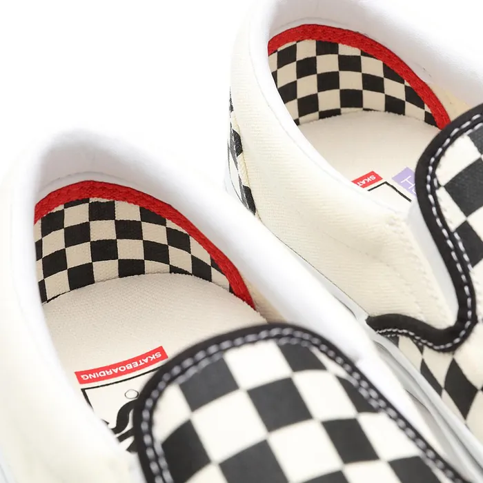 Vans Slipon Shoes Men Skate Checkerboard SlipOn Shoes White