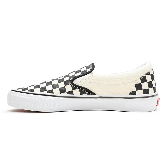 Vans Slipon Shoes Men Skate Checkerboard SlipOn Shoes White