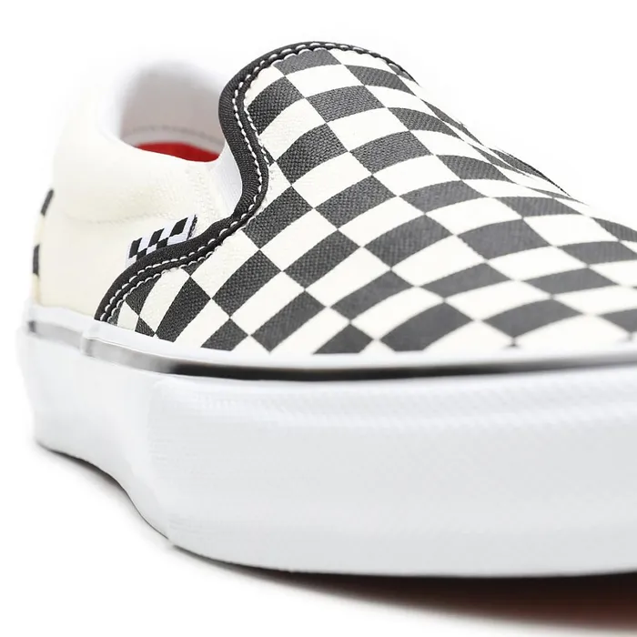 Vans Slipon Shoes Men Skate Checkerboard SlipOn Shoes White