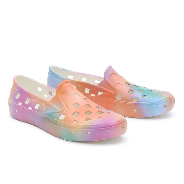 Vans Slipon Shoes Women Aura Fade SlipOn TRK Shoes Multicolour