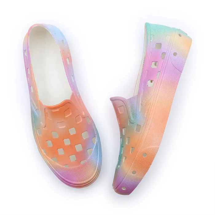 Vans Slipon Shoes Women Aura Fade SlipOn TRK Shoes Multicolour