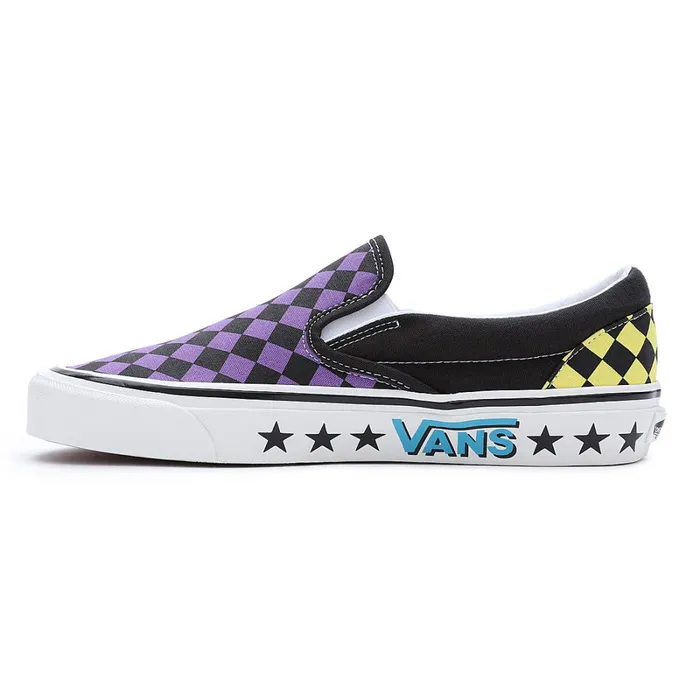 Vans Slipon Shoes Women Diamond Check Classic SlipOn 98 DX Shoes Purple