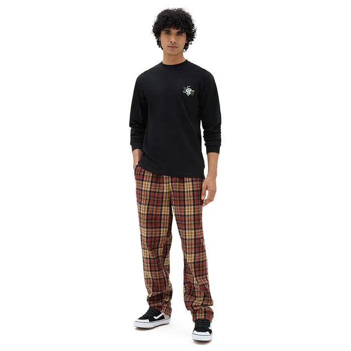Vans Tshirts and Tanks Men Distorted Snake Long Sleeve TShirt Black