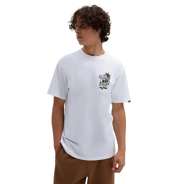 Vans Tshirts and Tanks Men Paradise Palm Tshirt White