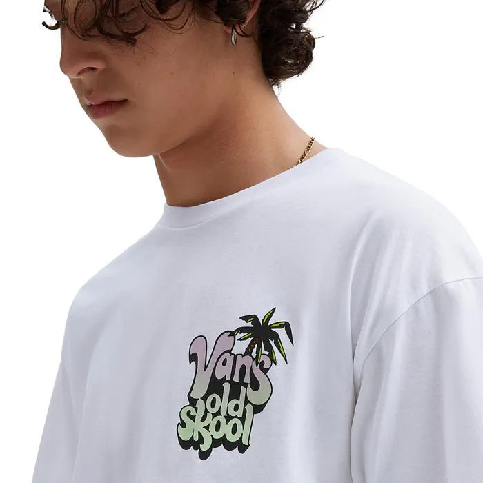 Vans Tshirts and Tanks Men Paradise Palm Tshirt White