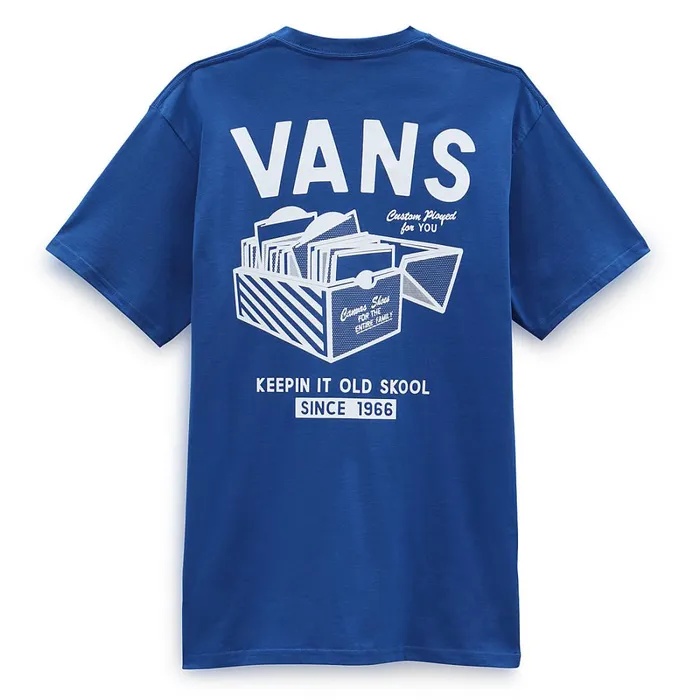 Vans Tshirts and Tanks Men Record Label TShirt Blue