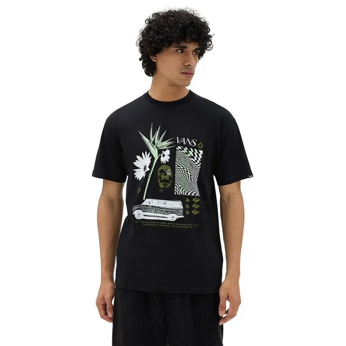 Vans Tshirts and Tanks Men Warped Vacation TShirt Black