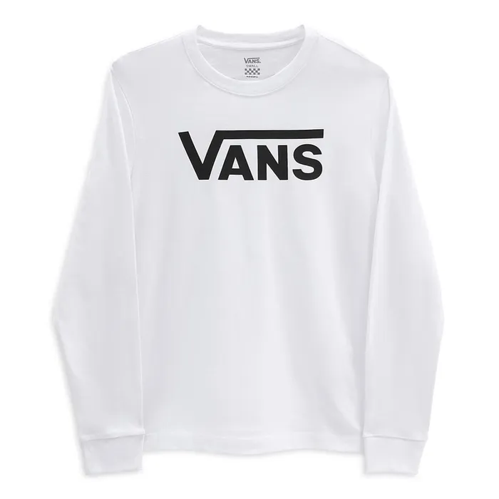 Vans Tshirts and Tops Women Flying V Classic Long Sleeve Tshirt White