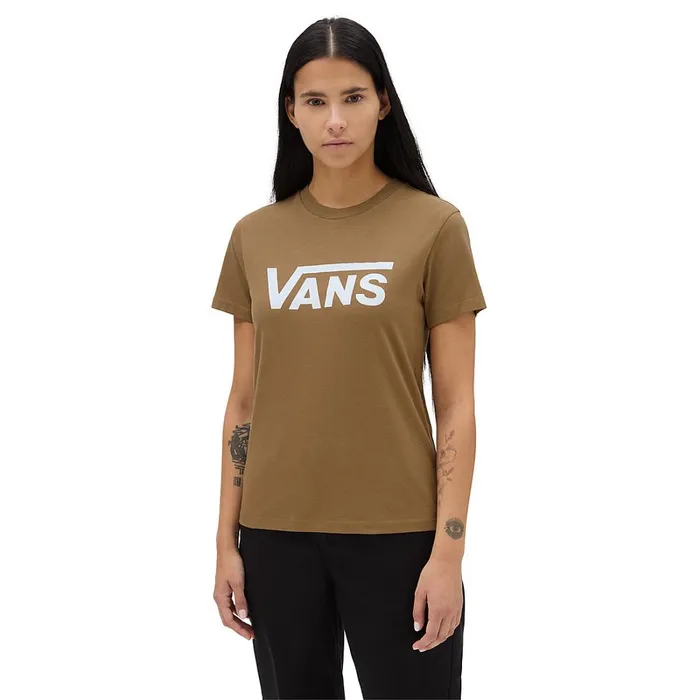 Vans Tshirts and Tops Women Flying V Crew TShirt Brown